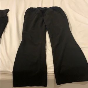 Black maternity dress pants